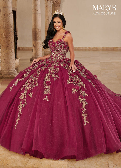 Alta Couture MQ3074 3D Floral Quinceanera Dress