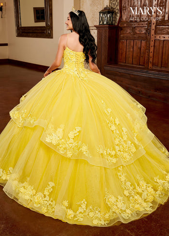Alta Couture MQ3098 3D Floral Quinceanera Dress