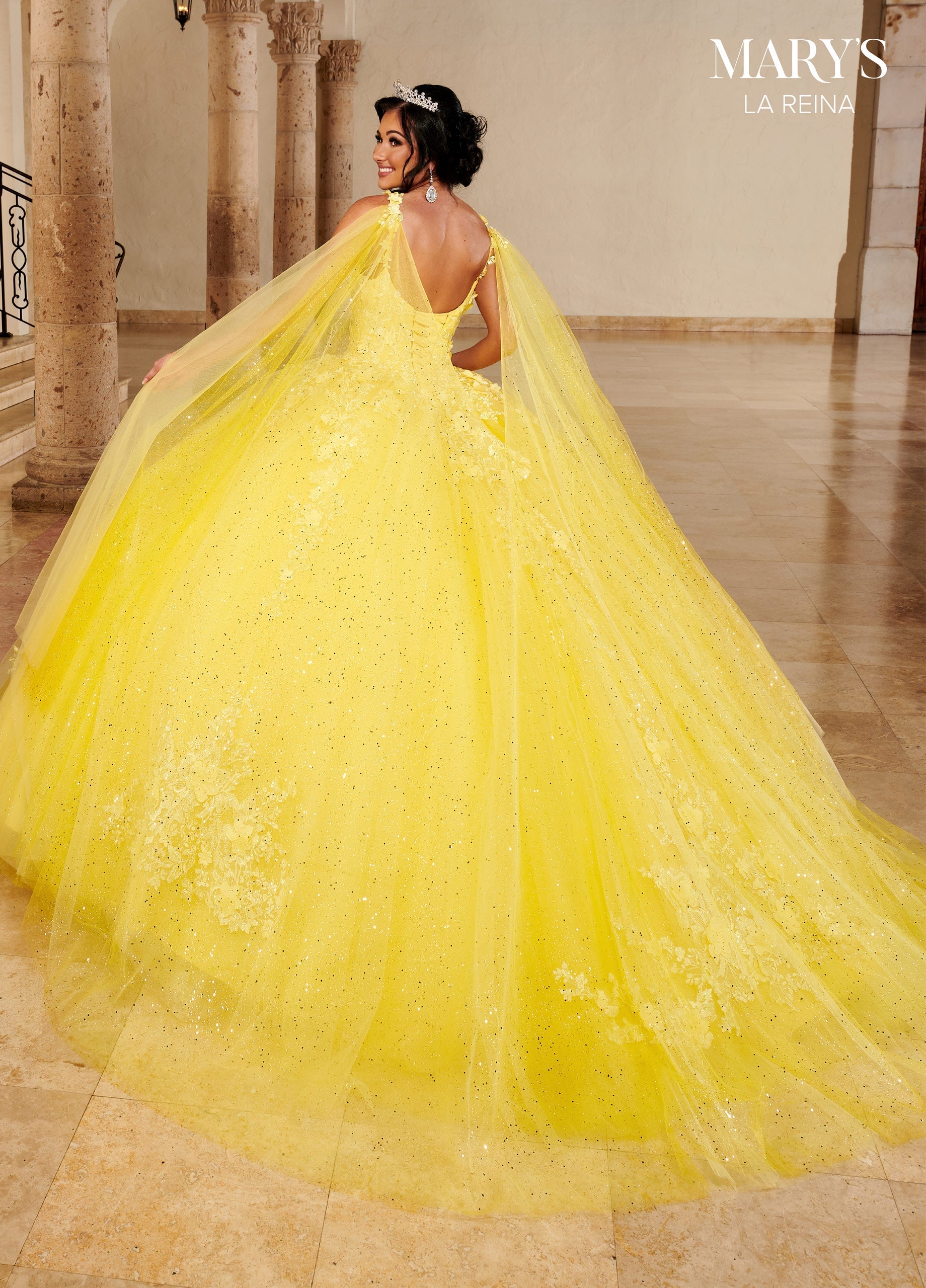 Mary's Bridal MQ2148 3D Floral Quinceanera Dress