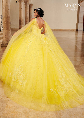 Mary's Bridal MQ2148 3D Floral Quinceanera Dress