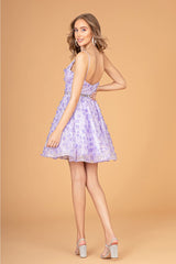 3D Floral Short Sweetheart Dress by Elizabeth K GS3091 - Short Cocktail Dresses
