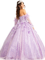 3D Floral Sweetheart Ball Gown by Elizabeth K GL1986