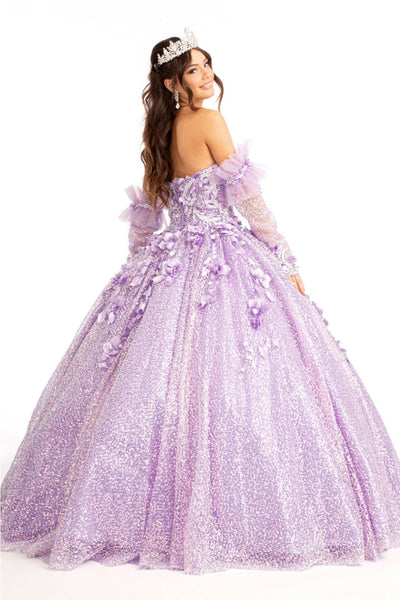 3D Floral Sweetheart Ball Gown by Elizabeth K GL1986 - Quinceanera Dresses