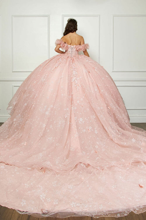 3D Floral Sweetheart Ball Gown by Bella Princess PQ1064