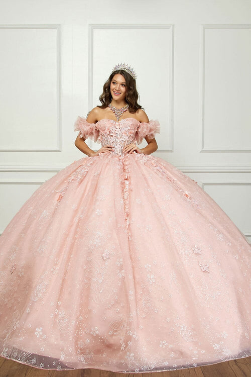 3D Floral Sweetheart Ball Gown by Bella Princess PQ1064