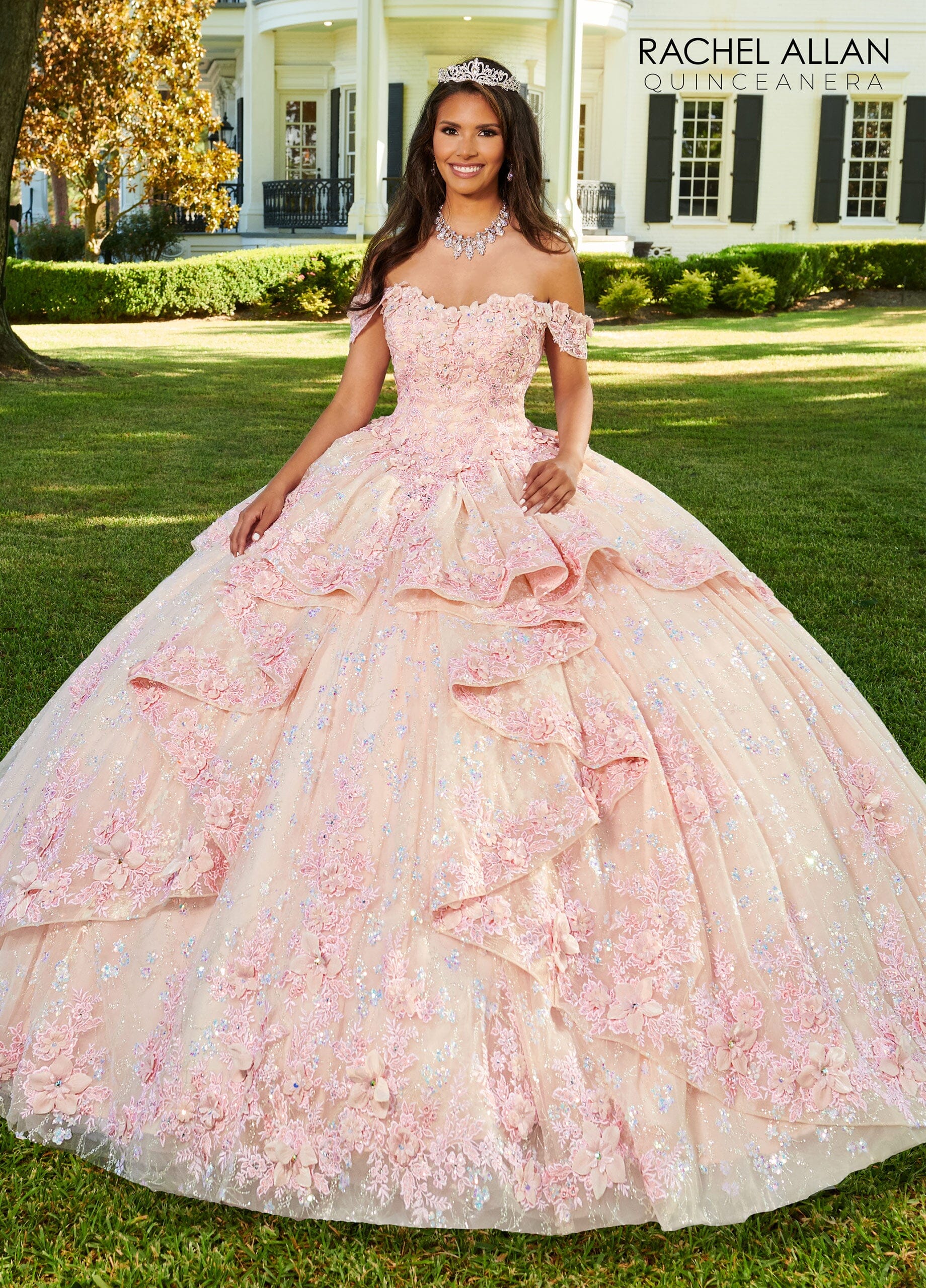 Rachel Allan RQ3100 3D Floral Sweetheart Quinceanera Dress