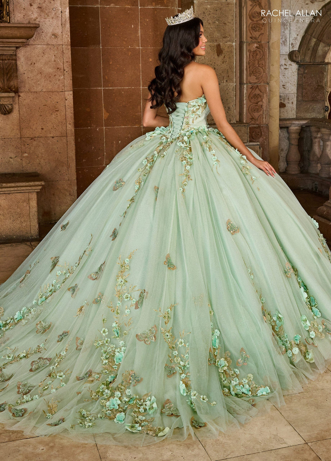 rachel green wedding dress Allan RQ3125 3D Floral Sweetheart Quinceanera Color:Ice Lilac Nov-24 3D FLOWERS A round up of