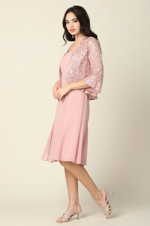 Eva USA Mauve Mother of the Bride Dress
