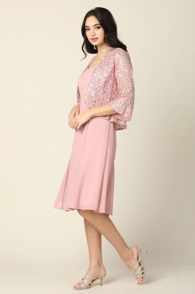Eva USA Mauve Mother of the Bride Dress