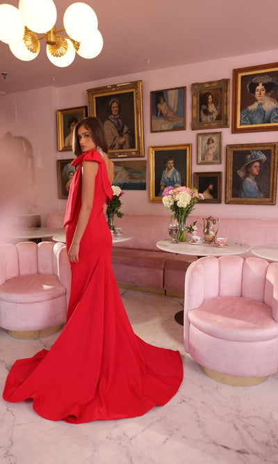 Ava Presley 40023 Stunning  Long One-Shoulder Train Prom Formal Dress