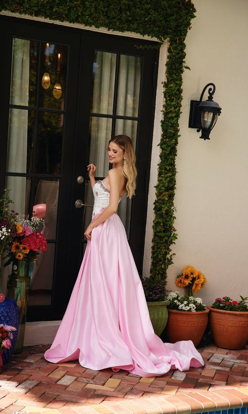 Ava Presley 40088 Long Strapless Train Prom Formal Elegant Chic Dress
