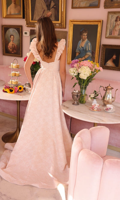 Ava Presley 40095 Long A-Line Ruffled Prom Formal Elegant Dress