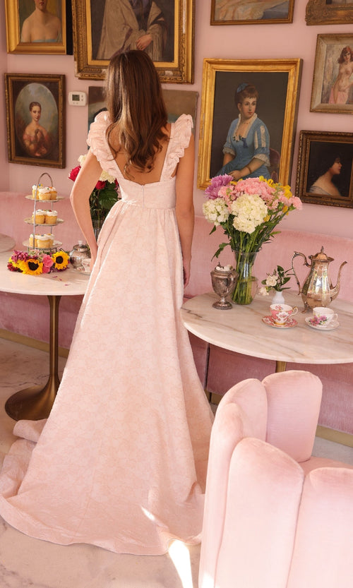 Ava Presley 40095 Long A-Line Ruffled Prom Formal Elegant Dress