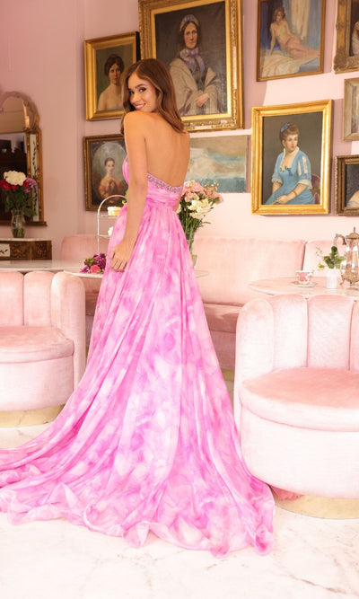Ava Presley 40116 Long A-Line Empire Strapless Slit Prom Dress