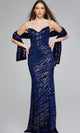 Jovani 40181 Vestido formal largo hasta el suelo para eventos especiales