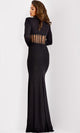 Jovani 40184 - Elegant High Neck Sheath Gown