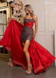 Rachel Allan 40416 Beaded Sleeveless Overskirt Dress
