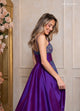 Rachel Allan 40416 Beaded Sleeveless Overskirt Dress