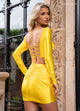 Rachel Allan 40421 Short Long Sleeve 2-Piece Dress