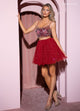 Rachel Allan 40477 Beaded Short 2-Piece A-line Dress