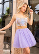 Rachel Allan 40477 Beaded Short 2-Piece A-line Dress