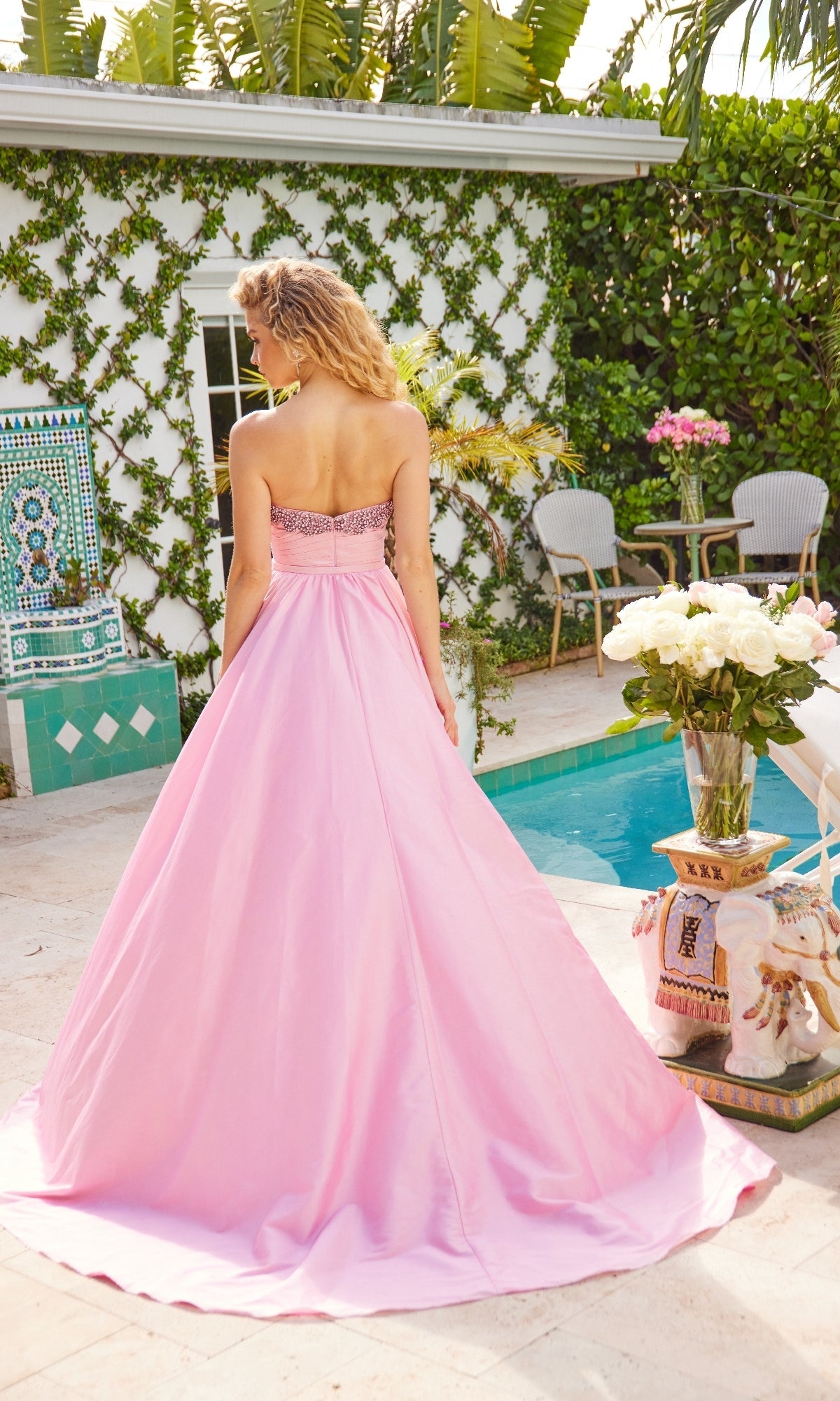 Ava Presley 40523 Long Strapless Train Prom Formal Elegant Dress