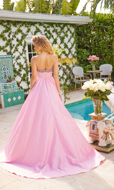 Ava Presley 40523 Long Strapless Train Prom Formal Elegant Dress