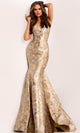 Jovani 41131 - Elegant Strapless Mermaid Gown with Bow