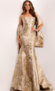 Jovani 41131 - Elegant Strapless Mermaid Gown with Bow