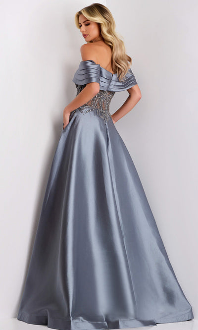 Jovani 41198 - Elegant Off Shoulder A-Line Gown