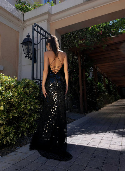 Primavera Couture 4151 Long Formal Cut Glass Prom Dress