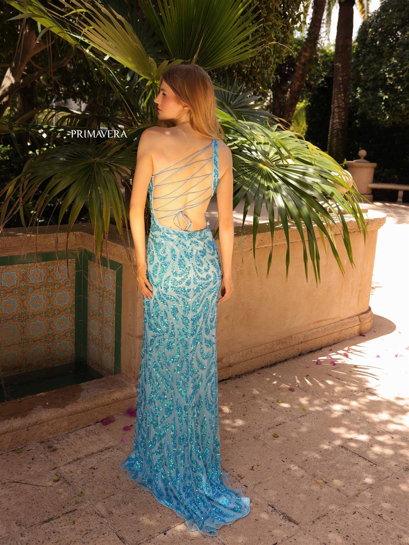 Primavera Couture 4191 Beaded Long Formal Sequin Prom Dress