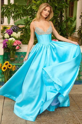 Ava Presley 42311 Long A-Line Corset Prom Formal Dress