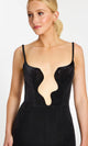 Velvet Plunging Neck Jumpsuit by Jovani
