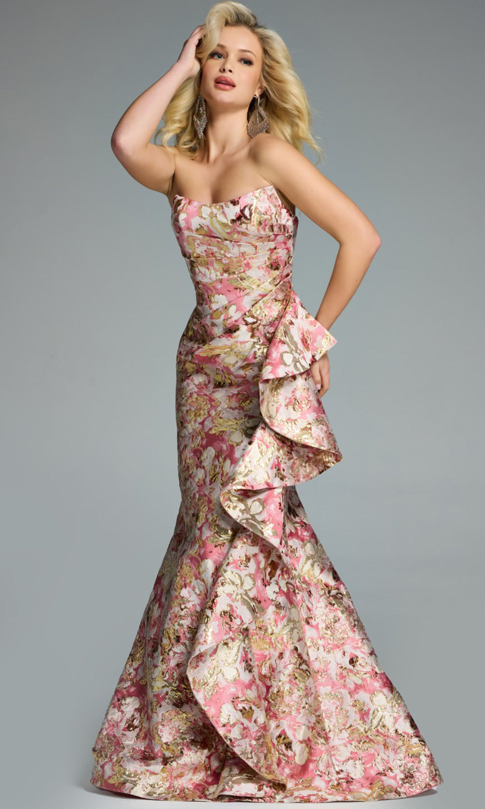 Jovani 42927 Coral Evening Gown: Elegance Redefined