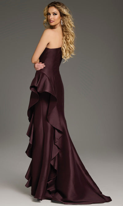 Jovani 43126 - One Shoulder Cascading Ruffle Gown