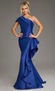 Jovani 43126 - One Shoulder Cascading Ruffle Gown