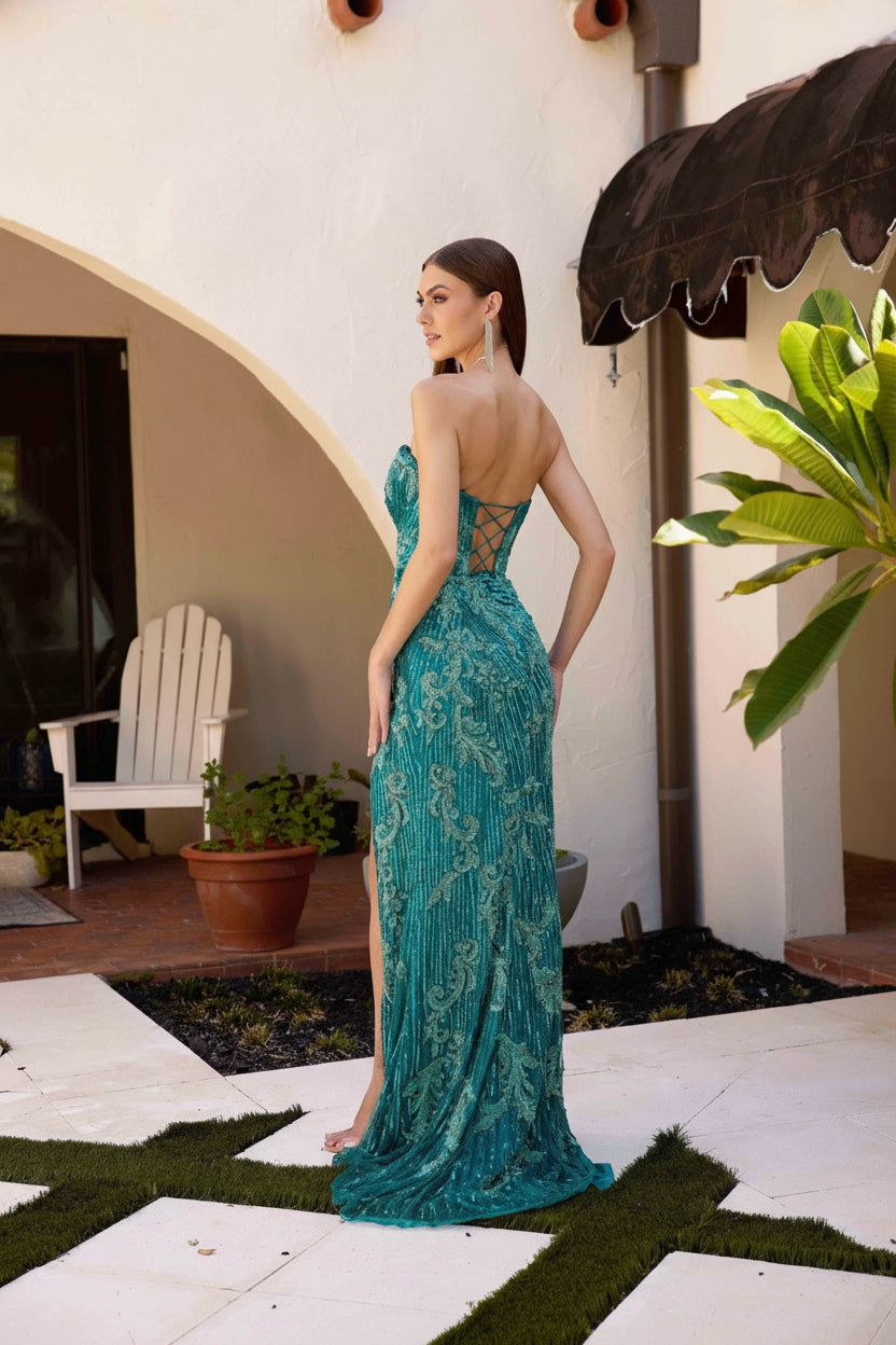 Primavera Couture 4328 Formal Long Sequin Evening Prom Dress
