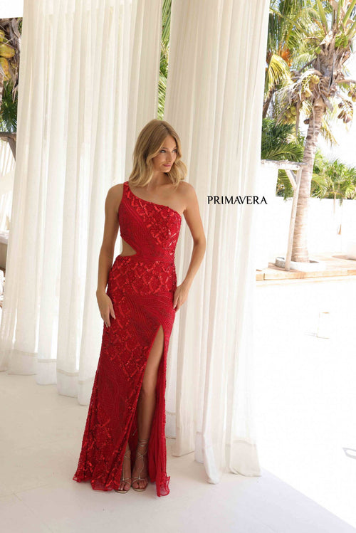 Primavera Couture 4329 Long Formal Slit Prom Dress