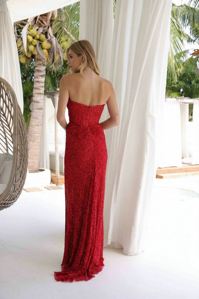 Primavera Couture 4340 Long Slit Sequin Dress