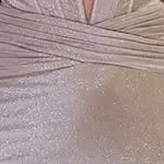 Vestido de fiesta Jovani, largo, sin tirantes, con aberturas y brillo, 43419