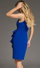Jovani 43604 – High Halter Fitted Dress with Side Ruffle
