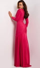 Jovani 43701 - Long Sleeve Rhinestone Embellished Gown
