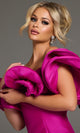 Ruffled Off Shoulder Sheath Dress by Jovani