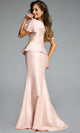 Jovani 43805 - V-Neck Mermaid Gown with Peplum