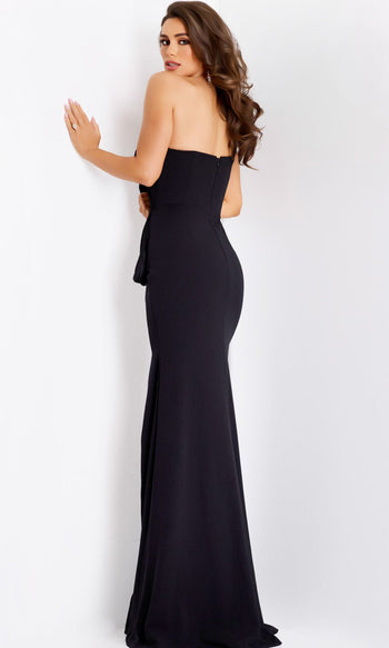 Jovani 43970 - One Shoulder Sculptural Pleated Gown