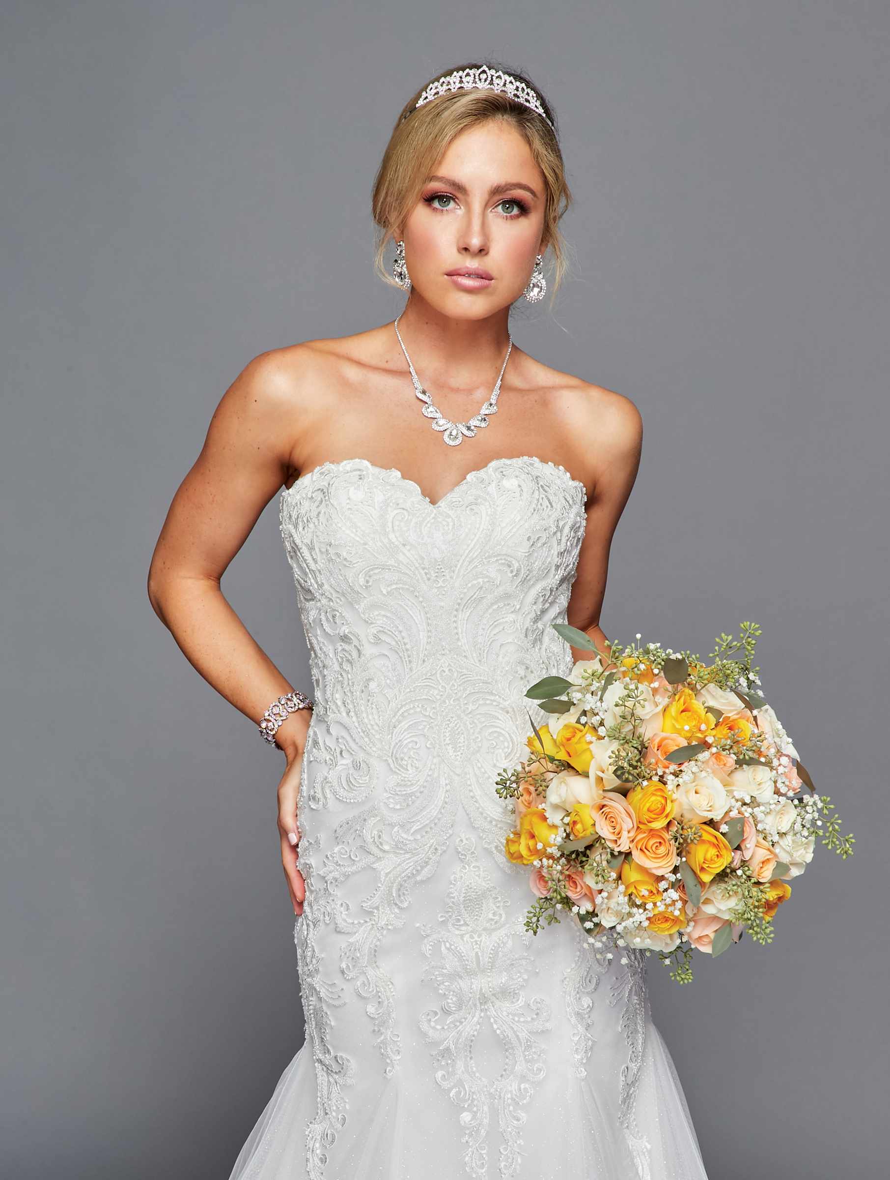 Vestido de novia sirena sin tirantes DeKlaire 440