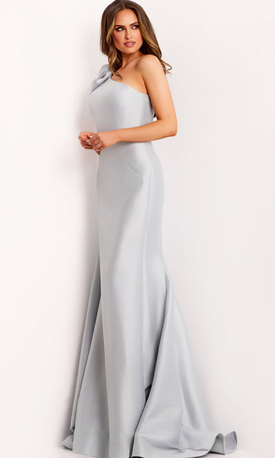 Jovani 44176 - One Shoulder Mermaid Gown in Indigo