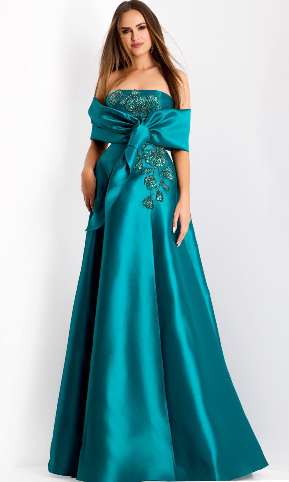 Jovani 44352 - Elegant Strapless Evening Gown