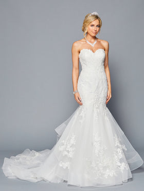 DeKlaire 445 Mermaid Wedding Dress with Scoop Neckline